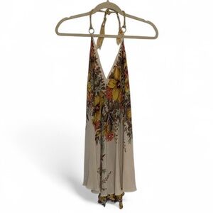 Kimchi Blue Urban Outfitters Floral Halter Handkerchief Mini Dress